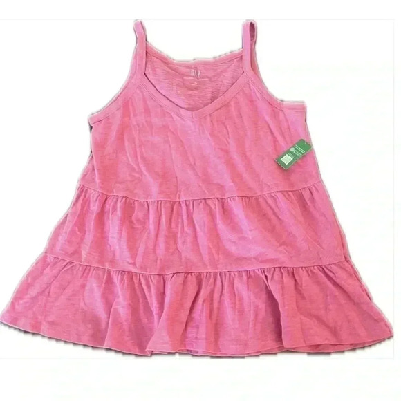 GAP PiNK TIERED RUFFLE TANK TOP - Picture 4 of 5